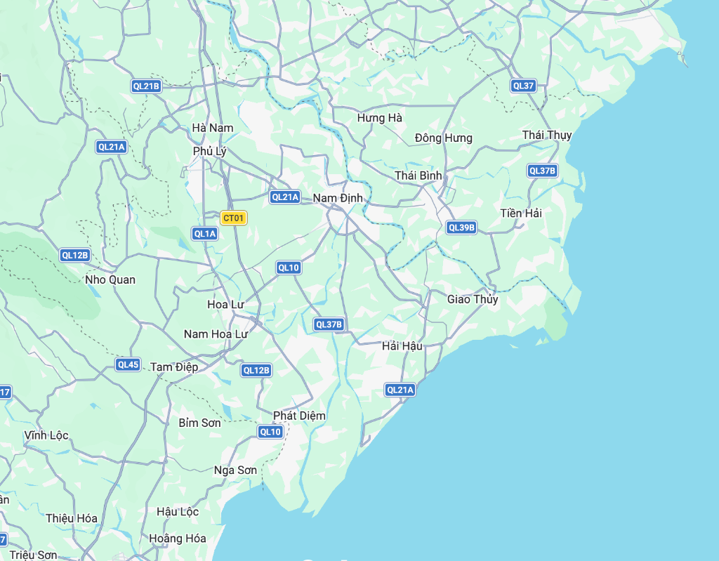 Bản đồ vị trí Google Map 3 nhà máy giấy GĐT tại Ninh Bình và Thái Bình